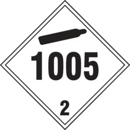 Accuform TDG PLACARD 273MM x 273MM 10 34 in x TCP262CT100